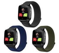 SUGARJAR 3 Pièces Enfant Bracelet Compatible avec XPLORA X5, 16mm Souple Nylon Bracelets de Remplacement XPLORA X5 Play/XGO3/XGO2/Kidzi avec Fermeture Velcro Garçon Fille