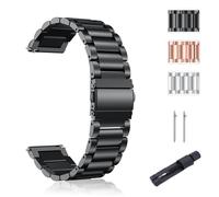 SUGARJAR Bracelet Acier Inoxydable 18/20mm Compatible avec Withings ScanWatch 2 (38 mm/42 mm), Bracelet Métal pour Withings ScanWatch Light/Nova Brilliant/ScanWatch Nova Hommes et Femmes