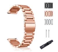 SUGARJAR Bracelet Acier Inoxydable 18/20mm Compatible avec Withings ScanWatch 2 (38 mm/42 mm), Bracelet Métal pour Withings ScanWatch Light/Nova Brilliant/ScanWatch Nova Hommes et Femmes