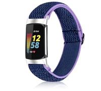 SUGARJAR Bracelet Nylon Élastiques pour Fit bit Charge 6/5,Doux & Respirants