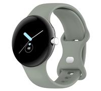 SUGARJAR Silicone Bracelet Montre Compatible avec Google Pixel Watch 3 41mm/Pixel Watch 2/1,Doux Sport Bracelet pour Google Pixel Watch 3 41mm(2024)/2(2023)/1(2022) pour Femmes et Hommes
