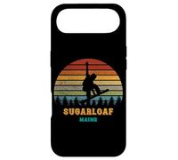 Sugarloaf Maine Vintage Sunset Sun Snowboard Snowboarder Coque pour iPhone Air