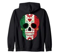 Sugarskull Dia De Los Muertos Jour des âmes Mexique Sweat à Capuche