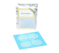 SugarVeil Tapis de décoration pour fleurs avec glaçage blanc