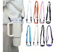 SUGAW 1 sangle de poignée pour bouteille d'eau IceFlow, sangle de support pour gobelet, accessoires pour gobelets, compatible avec Stanley rose,bleu,Blanc,couleur orange,Violet,noirSilicone