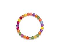 sugerou Collier et bracelet de perles réactives aux UV, bijoux à changement de couleur activés par la lumière du soleil, accessoires de plage d'été pour femme, Petit, Résine, Pas de gemme