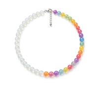 sugerou Collier et bracelet de perles réactives aux UV, bijoux à changement de couleur activés par la lumière du soleil, accessoires de plage d'été pour femme, Petit, Résine, Pas de gemme