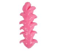 sugerou Durable Rubber Dog Chew Toy for Aggressive Chewers Teeth Cleaning | Elastic TPR material with textured surface designed for oral health and active play, fits for puppies and small dogs Pink