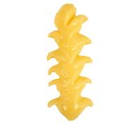 sugerou Durable Rubber Dog Chew Toy for Aggressive Chewers Teeth Cleaning | Elastic TPR material with textured surface designed for oral health and active play, fits for puppies and small dogs Yellow