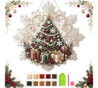 Sugerou Kit attrape-soleil avec fausses perles et strass | Planche en acrylique flocon de neige, bord en dentelle, 20 cm ou 25 cm, décoration murale de fenêtre
