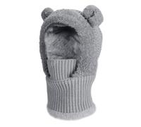 sugerou Winter Knitted Hat with Neck Warmer Fits for Kids Adults | Premium polyester thermal hat designed for cold weather, fits for outdoor activities