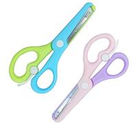 Sugeru®2 Pcs Ciseaux Enfants,Ciseaux de Sécurité pour Enfants 3 ans, Ciseaux Formation Préscolaire,Ciseaux à bouts arrondis,pour Enfants l'artisanat la Conception Créative,À partir de 3 ans (2pcs)
