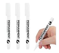 Sugeru 3Pièces-2mm Marqueurs Permanents, Encre Indélébile sur Tous Supports-Très Couvrante et Résistante, Marqueur Feutre Indelebile Noir, Marker Permanent Pointe Fine