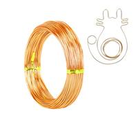 SUGERU® Fil de Aluminium Souple Loisir Creatif - 1mm x 28m, DIY Fil de Fer Tricotin,Fabrication Bijoux,Tricotin Manuel,Fil Metallique pour Bijoux,pour la Artisanat,Jardin (2mm x 20m - or)