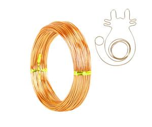 SUGERU® Fil de Aluminium Souple Loisir Creatif - 1mm x 28m, DIY Fil de Fer Tricotin,Fabrication Bijoux,Tricotin Manuel,Fil Metallique pour Bijoux,pour la Artisanat,Jardin (2mm x 20m - or)
