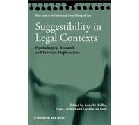 Suggestibility in Legal Contexts by La Rooy David J. University of Abertay Dundee UK Paperback Book Collectif (Auteur)