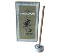 Sughandit Dhoop - Kit cadeau d'encens tibétain - 100 % naturel - 30 bâtonnets dans une boîte avec un porte-encens (Sandalo)
