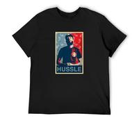 SUGI-YOUNG Street T-Shirt Nipsey Hussle Portrait Black M