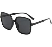 Suglasses Womes Retro Big Square Frame Suglasses Woma Vitage Grat Su Lunettes Femelle Clear Les Noir Blanc, F, A