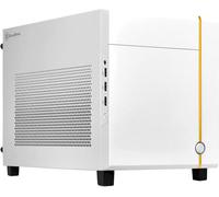 Sugo 14,Blanc,Châssis Cube Mini-Itx,Prise En Charge Des Cartes Graphiques Grande Longueur De 3 Emplacements/Atx Psu/240Mm Aio,4 Panneaux Amovibles,Sst-Sg14W