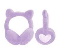 SUGSHYN Cache Oreille Enfant, Mignon Chat Cache-Oreilles Fille Chauffe Oreilles en Peluche Douce Réglables d'Extérieur Cadeau D'hiver
