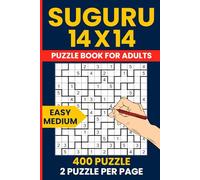 Suguru Puzzle Book for Adults - 400 Easy to Medium Number Blocks Puzzles 14X14 Grid: Tectonics Japanese Logic Puzzles | 200 Easy + 200 Medium | Extra Large Grid