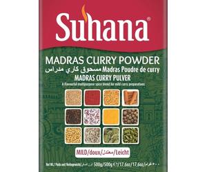 Suhana Madras Poudre authentique de curry indien doux 500 g - Parfait pour les plats indiens, currys et marinades | Sans gluten, végétalien, épice aromatique avec Kajal