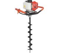 SUHBFNOL Tarie À L'essence 2,3 HP HP Post Hole Digger avec 3 Bits De Forage Et 30 Cm D'extension Clôture Post Borer Gold THEUR Idea