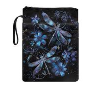 Suhoaziia Pochette zippée avec poignée pour livre - Cadeau pour les amateurs de livres - Poche avant pour carnet de notes - Pochette rembourrée pour les amateurs de livres - Cadeau pour les amateurs