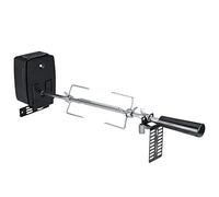 SuhoFutus BBQ Tourne Broche Electrique, Brochettes en Acier Inoxydable, Barbecue électrique Domestique (Le modèle à Batterie n'inclut Pas Les Piles), Longueur de la Fourchette à rôtir réglable