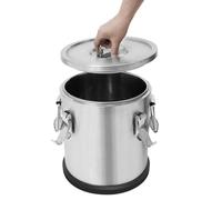 SuhoFutus Bouteille isotherme en acier inoxydable de 12 litres avec double fonction pour boissons chaudes et froides, avec couvercle à 4 points, garde les boissons chaudes ou froides pendant 6 à 12