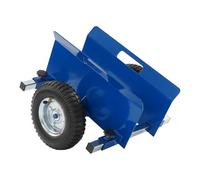 SuhoFutus Chariot de transport professionnel pour chantier de construction - Charge maximale : 500 kg - Roues pneumatiques de 8" - Parois latérales réglables pour plaques de plâtre, bois et métal