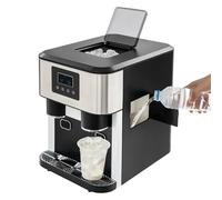 SuhoFutus Machine à glaçons 3 en 1 avec distributeur d'eau froide, 16 cubes en 7 à 9 minutes, machine à glaçons de table pour la maison, le bureau et le bar, écran LCD et design en acier inoxydable