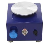 SuhoFutus Mini disque rotatif en céramique 24 W 10 cm 0-2000 tr/min avec 8 outils, 2 plateaux rotatifs, pour le traitement de l'argile, les projets d'art et le bricolage (bleu)
