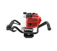 SuhoFutus Tarière à moteur 52 cc 2 temps avec filtre à air, vitesse réglable, grand réservoir de 0,26 g, design à double poignée et kit d'outils pour jardin, cour, aménagement paysager