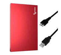 SUHSAI Disque dur externe 1To USB 3.0 - Disque dur externe portable pour ordinateur portable, Mac, PS4, PS5, ordinateur de bureau - Disque de stockage de sauvegarde fin 2,5", disque dur externe pour