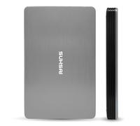 SUHSAI Disque Dur Externe 320 Go USB 3.0, léger, pour Sauvegarde et Stockage de données, Disque Dur de Jeu Portable, Stockage étendu pour Ordinateur Portable, PC, Mac, Ordinateur de Bureau - Argent