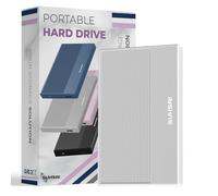 SUHSAI Disque Dur Externe 500 Go HDD de Sauvegarde de données - Extension de mémoire 2,5" Disque Dur Portable USB 3.0 Compatible avec Mac, Ordinateur de Bureau, PC, PS4, PS5, Console de Jeu (Argent)