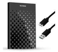 SUHSAI Disque Dur Externe Portable 500 Go USB 3.0 pour Le Jeu