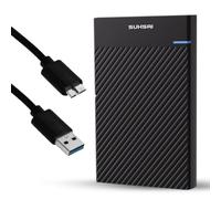 SUHSAI Disque Dur Externe USB 3.0 Portable 500 Go, Stockage Plug & Play Haute Vitesse pour Ordinateur Portable, PC, Mac, Ordinateur de Bureau et Consoles de Jeu, Design Compact et léger pour la