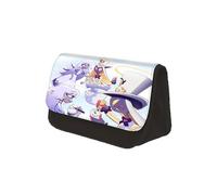 SUIBOZ Hazbin Trousse à crayons pour hôtel, motif Alastor, grande trousse à crayons double couche, étanche, organiseur de papeterie pour étudiant, Type 4, 22x7.5x13cm, Dessin animé