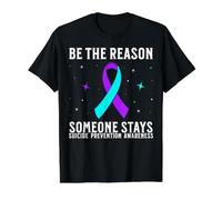 Suicide Awareness Support Suicide Prevention Awareness Month T-Shirt Graphique avec Valeur, Homme, Noir, L