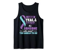 Suicide Prevention Wear Teal Purple Someone Meant The World Débardeur