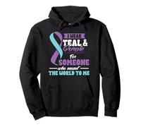 Suicide Prevention Wear Teal Purple Someone Meant The World Sweat à Capuche