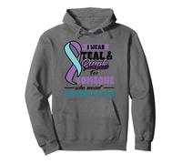 Suicide Prevention Wear Teal Purple Someone Meant The World Sweat à Capuche