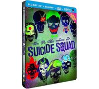 Suicide Squad - Blu-Ray 3d + 2d + 2d Extended Edition + Dvd + Copie Digitale Ultraviolet - Boîtier Steelbook