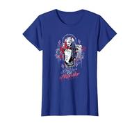 Suicide Squad Harley Quinn Bad Girl T-Shirt, Femme, Bleu Royal, XS