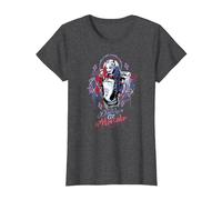 Suicide Squad Harley Quinn Bad Girl T-Shirt, Femme, Chiné Foncé, S
