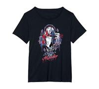 Suicide Squad Harley Quinn Bad Girl T-Shirt, Femme Grandes Tailles, Noir, 3X