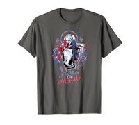 Suicide Squad Harley Quinn Bad Girl T-Shirt, Homme, Asphalte, S